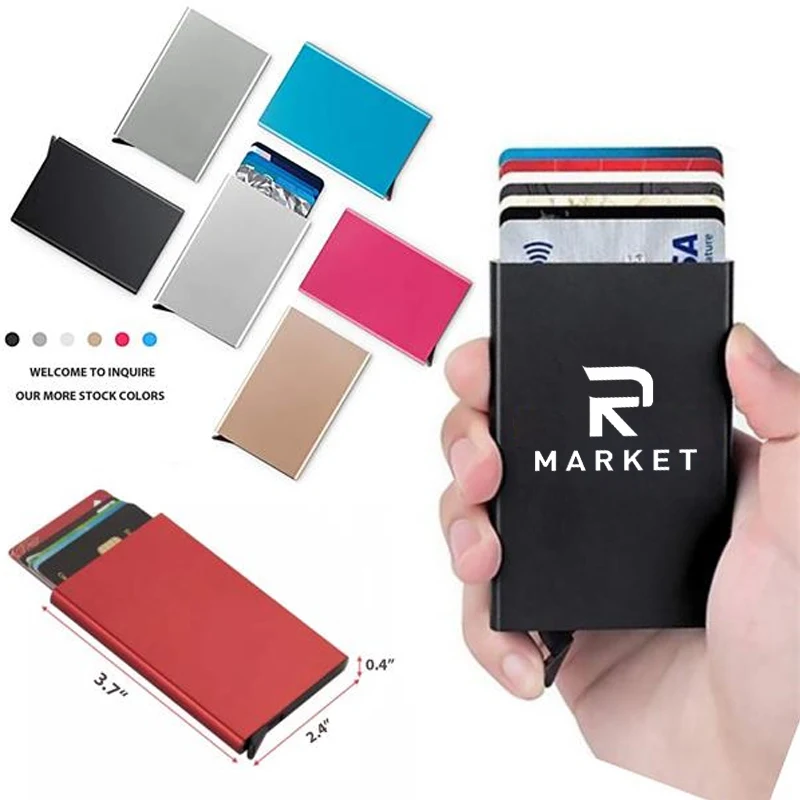 RFID Blocking Pop up Wallet Credit Card Holder made of premium aluminum foil and PET 1