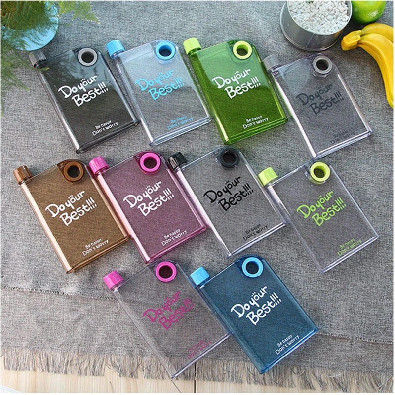 15oz Colorful Flat Water Bottle 1
