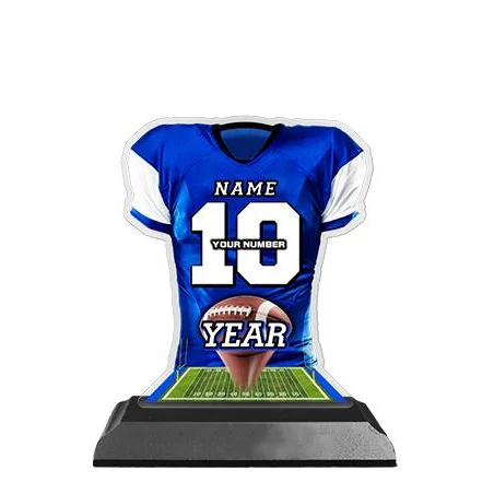 Jersey Acrylic Trophy: 6" Jersey Shape (Football), 1