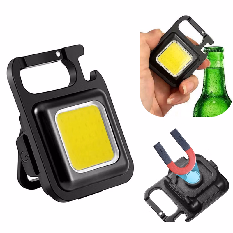 Keychain Light, Rechargeable Small LED Flashlight