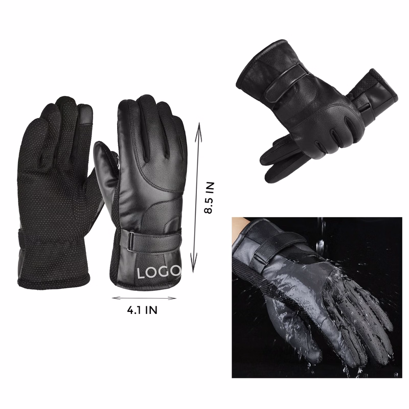 MOQ 10 PCS Protective Leather Motorcycle Gloves