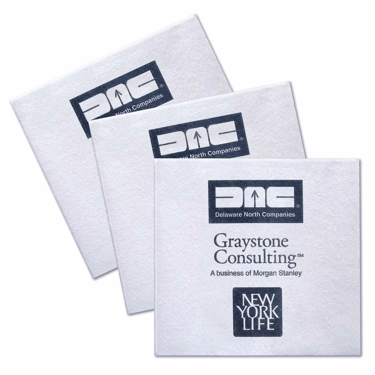 Linen-Feel™ White, Beverage Napkin
