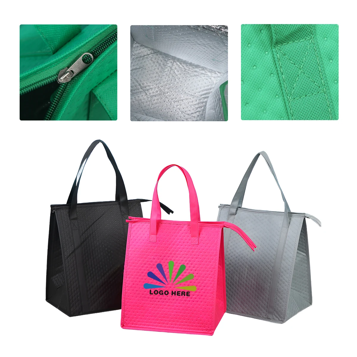 MOQ50 Custom Non-Woven Insulated Handbag With Logo 1