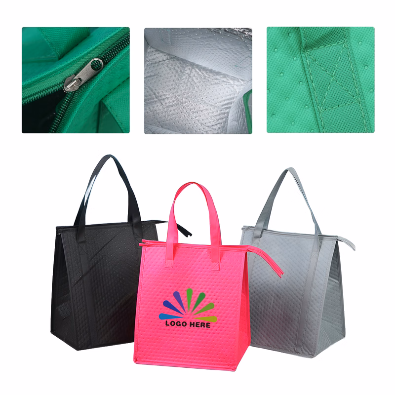MOQ50 Custom Non-Woven Insulated Handbag With Logo
