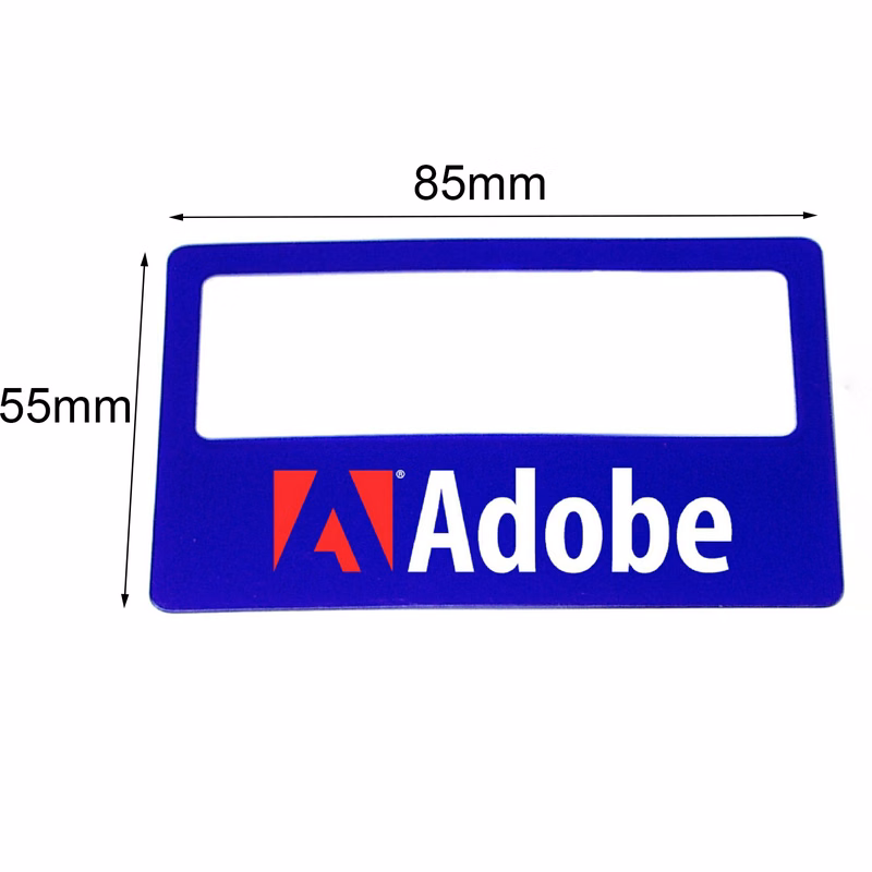 PVC Business Card Magnifier/Ruler