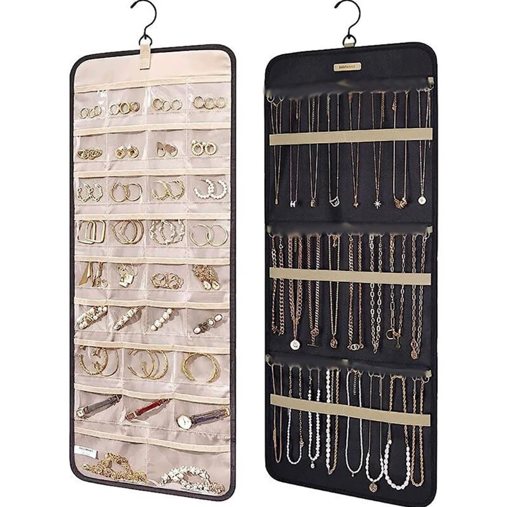 Jewelry Organizer Storage Roll with Hanger 1