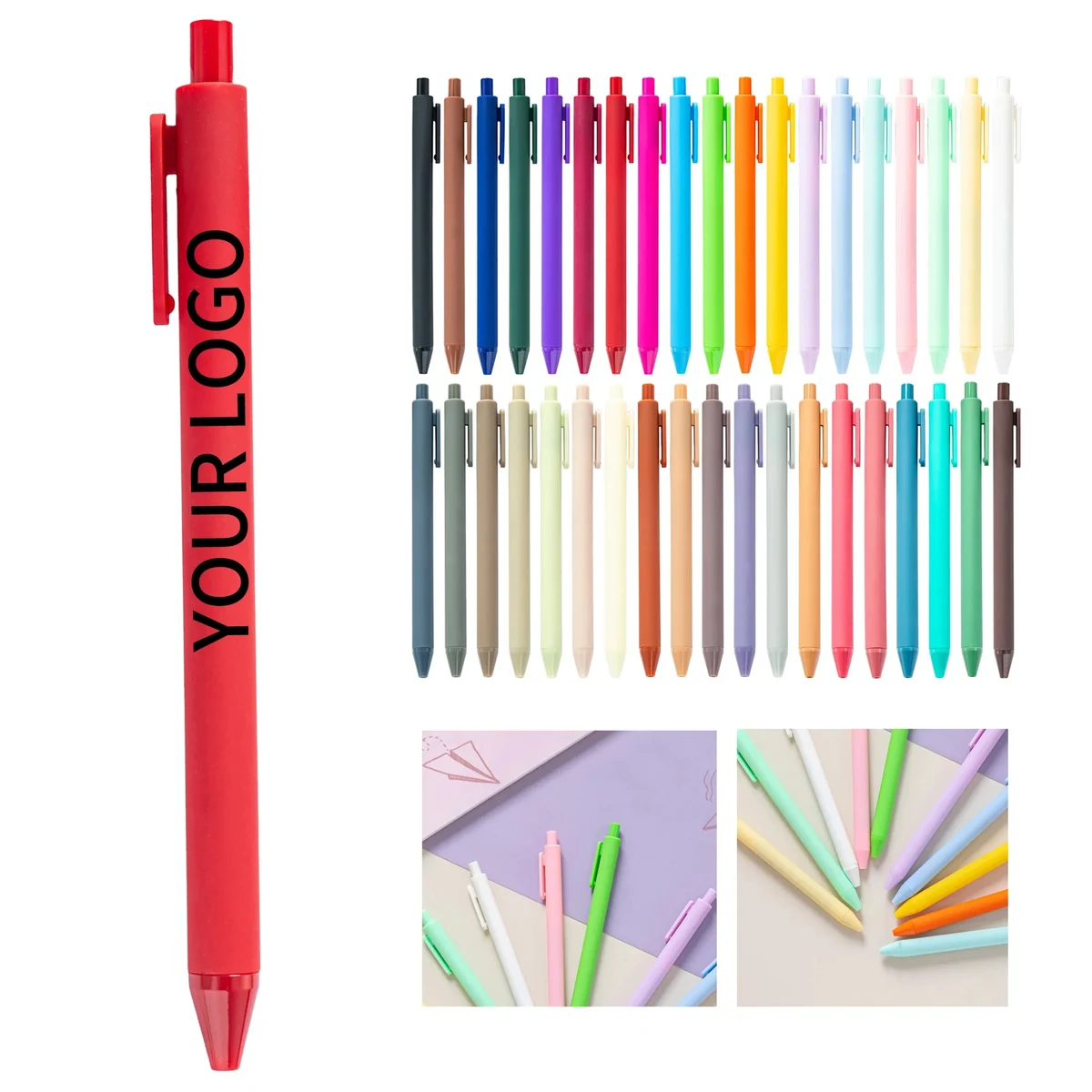 5.6 Inch Gel Pen with Smooth Ink and Clicker Design 1