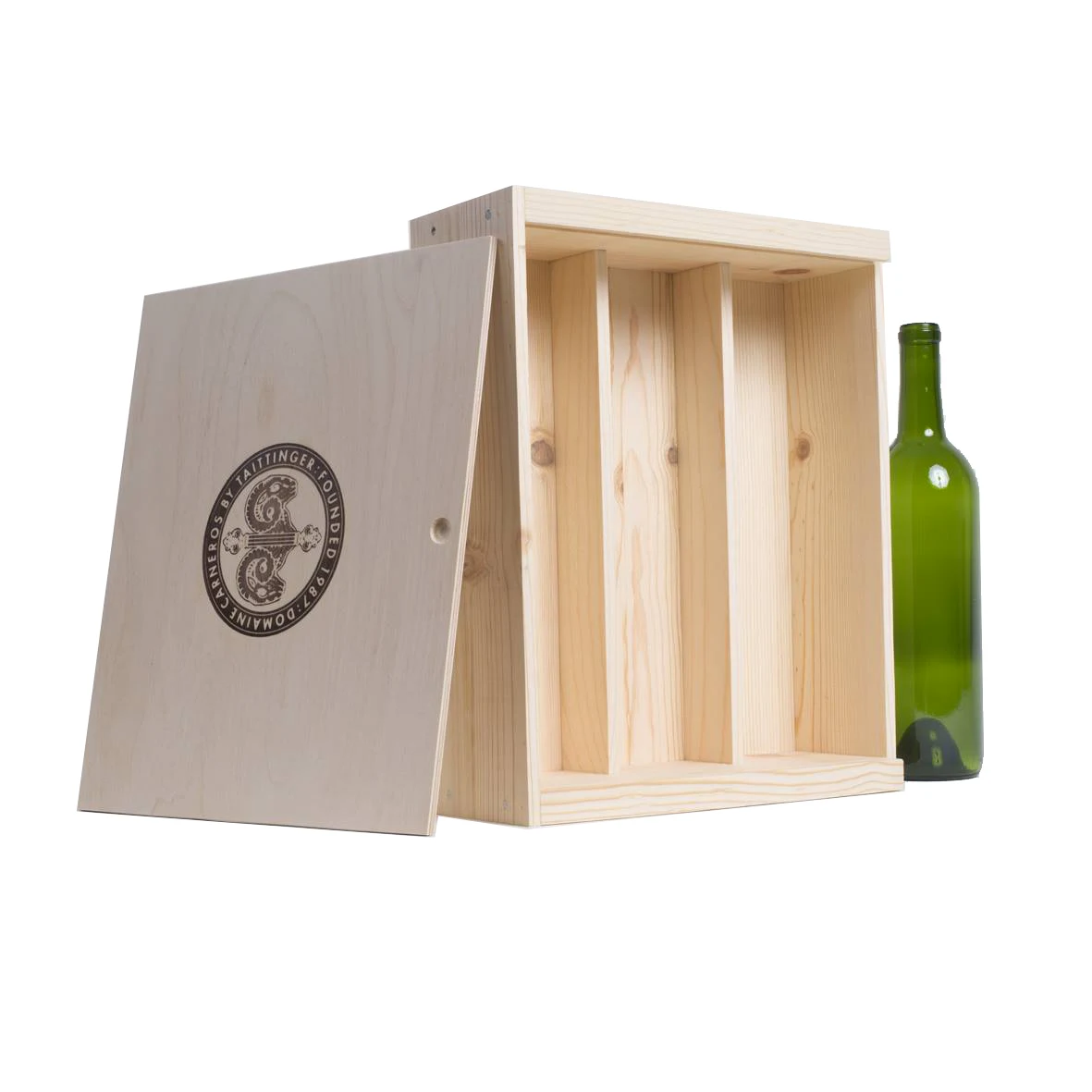 3-Bottle Wood Wine Box 1