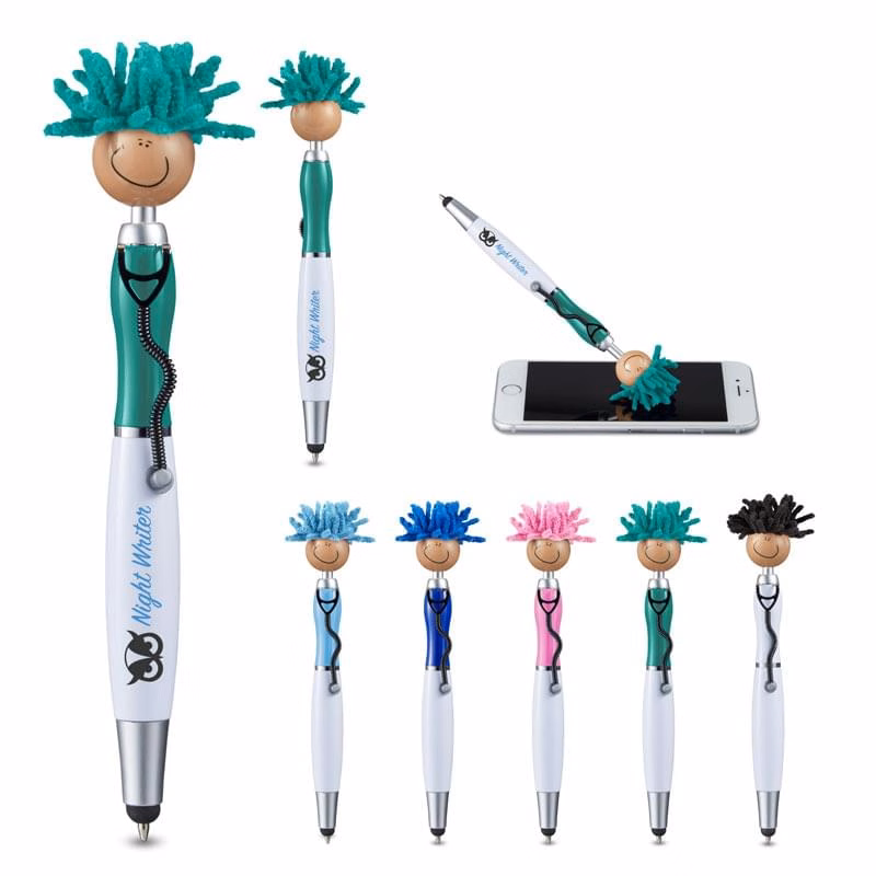 MopToppers® Screen Cleaner with Stethoscope Stylus Pen