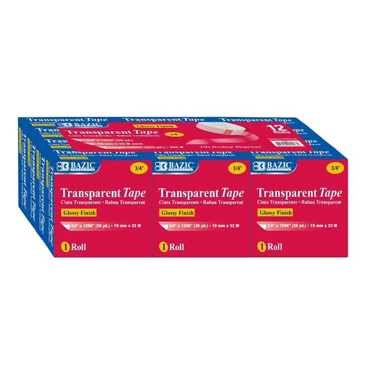 Transparent Tape Refills - 3/4" x 1296" 1