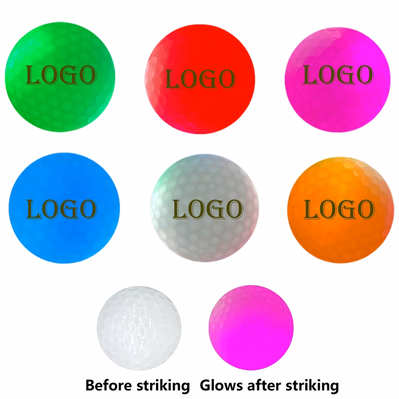 LED Golf Balls with Multi-Color Glow
