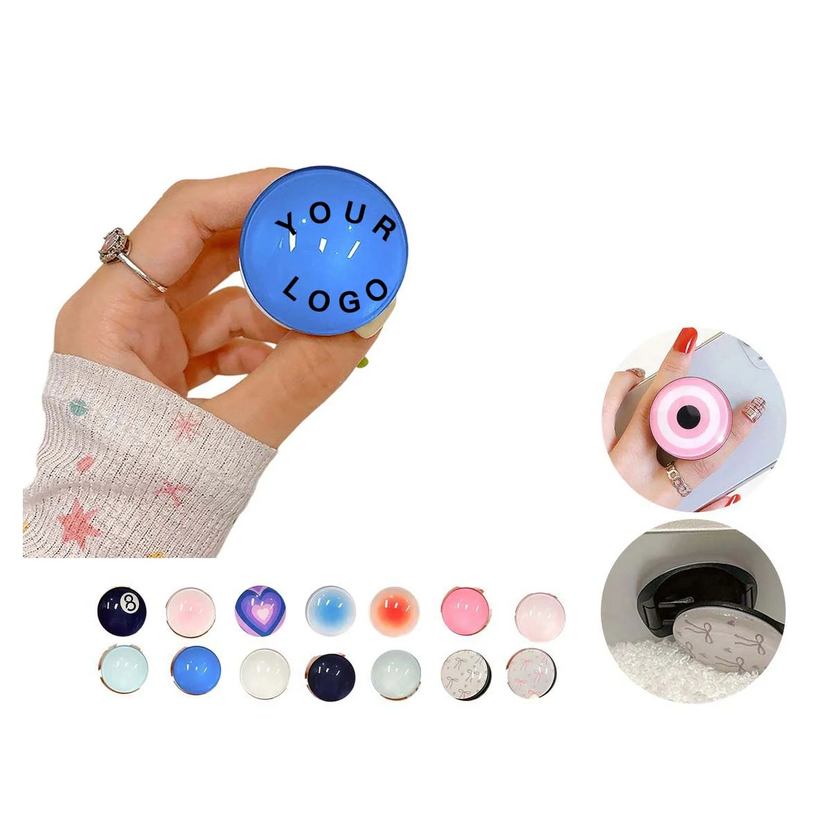 Rotating Phone Ring Stand for Hands Free Viewing 1