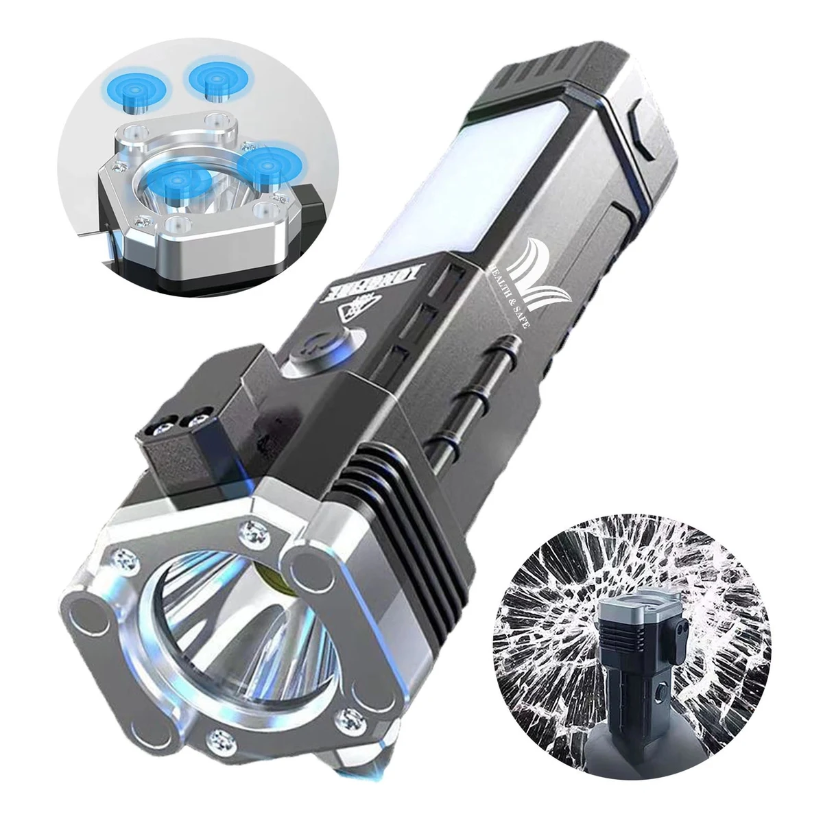 Plastic Multi Function Emergency Flashlight 1