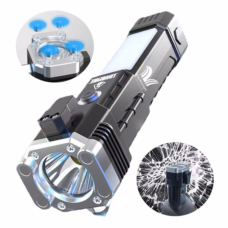 Plastic Multi Function Emergency Flashlight
