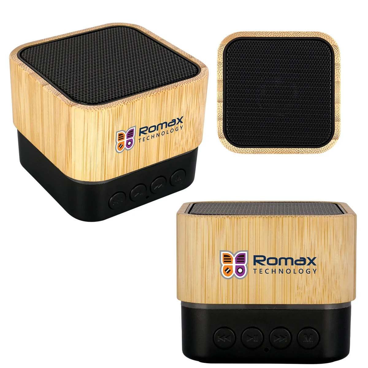 Bamboo Square Bluetooth Speaker 1