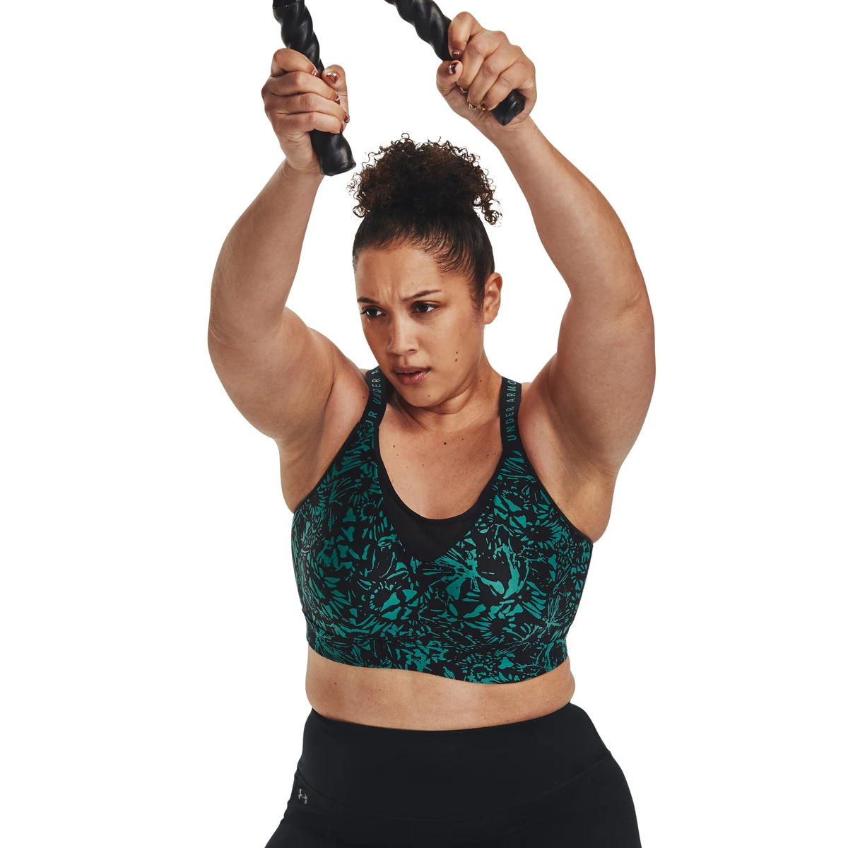 Women's UA Infinity High Printed Sports Bra 1