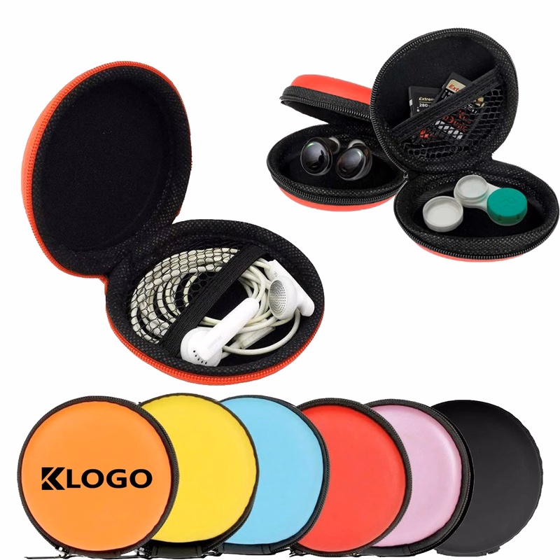 EVA Earbud Case Small Round Pocket