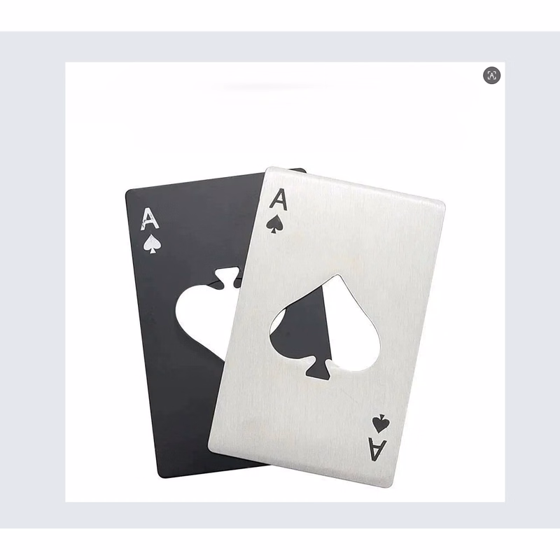 Stainless Steel Poker Shape Credit Card Bottle Opener