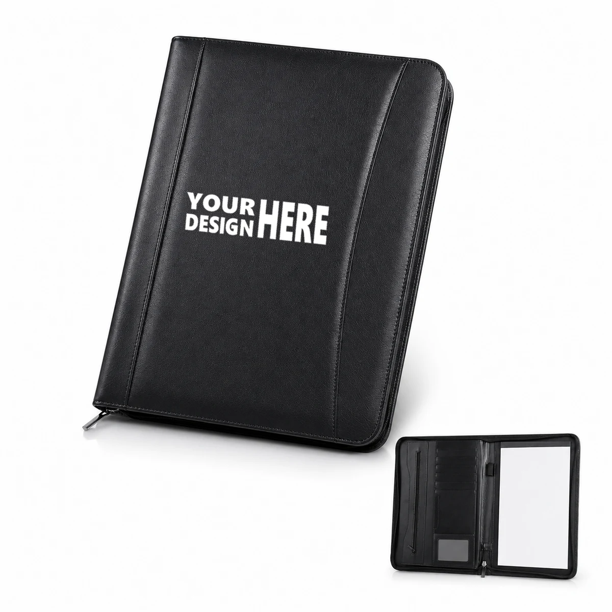 PU Leather Zipper Portfolio 1
