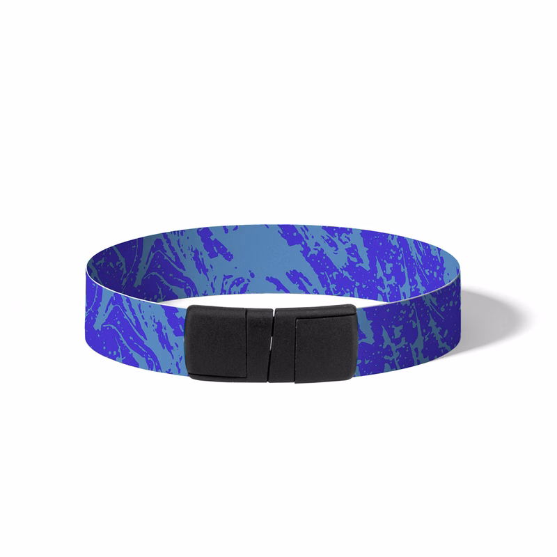 3/4" Oodleband Satin Wristband with Clasp Breakaway