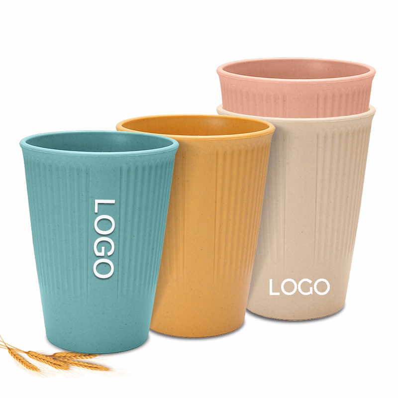 Reusable Wheat Straw Cup Unbreakable Travel Gargle Cup
