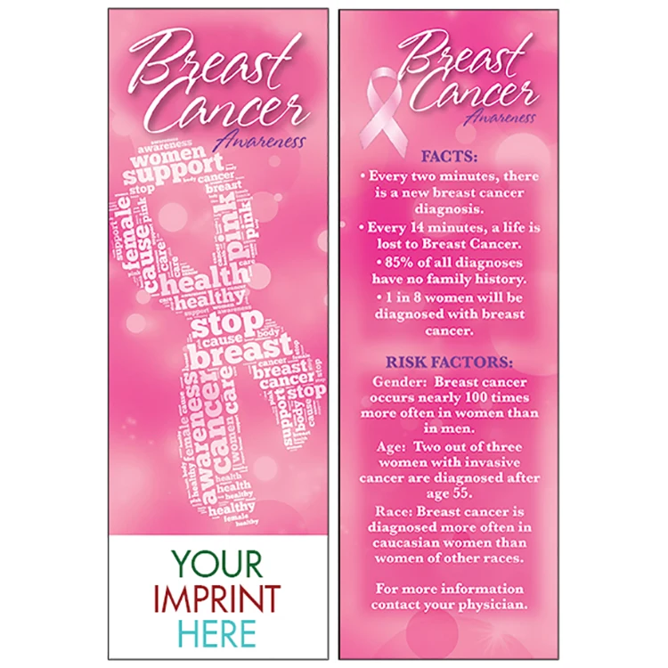 BOOKMARK - Breast Cancer Awareness Bookmark 1
