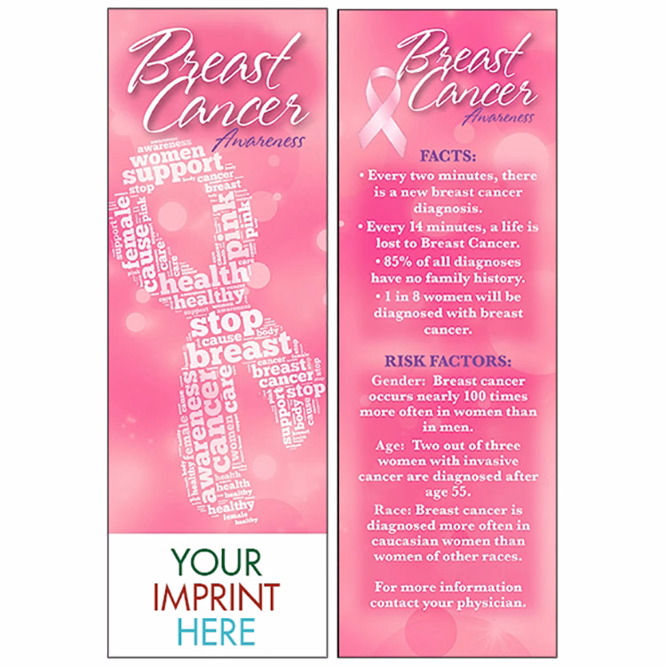 BOOKMARK - Breast Cancer Awareness Bookmark
