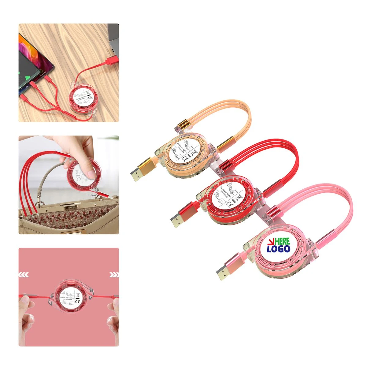 MOQ 50 Retractable Fast Charging Cable 1