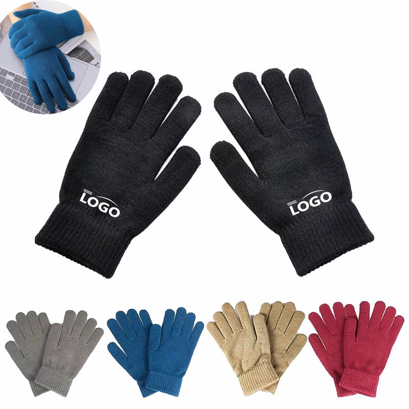 Full Finger Knit Winter Gloves