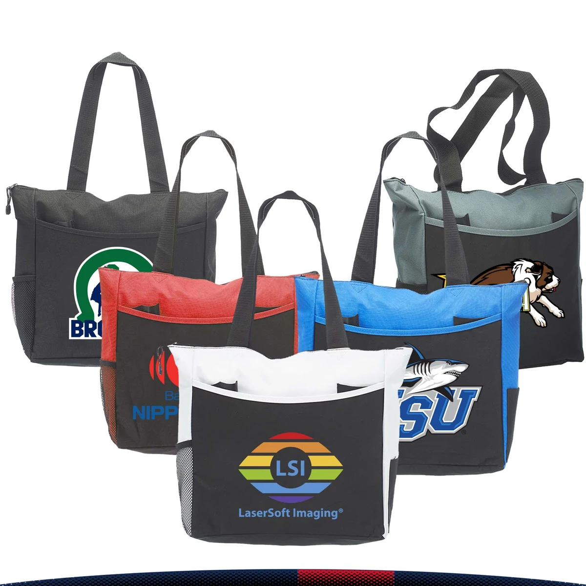 Carola Tote Bags, custom tote bag with logo imprint 1