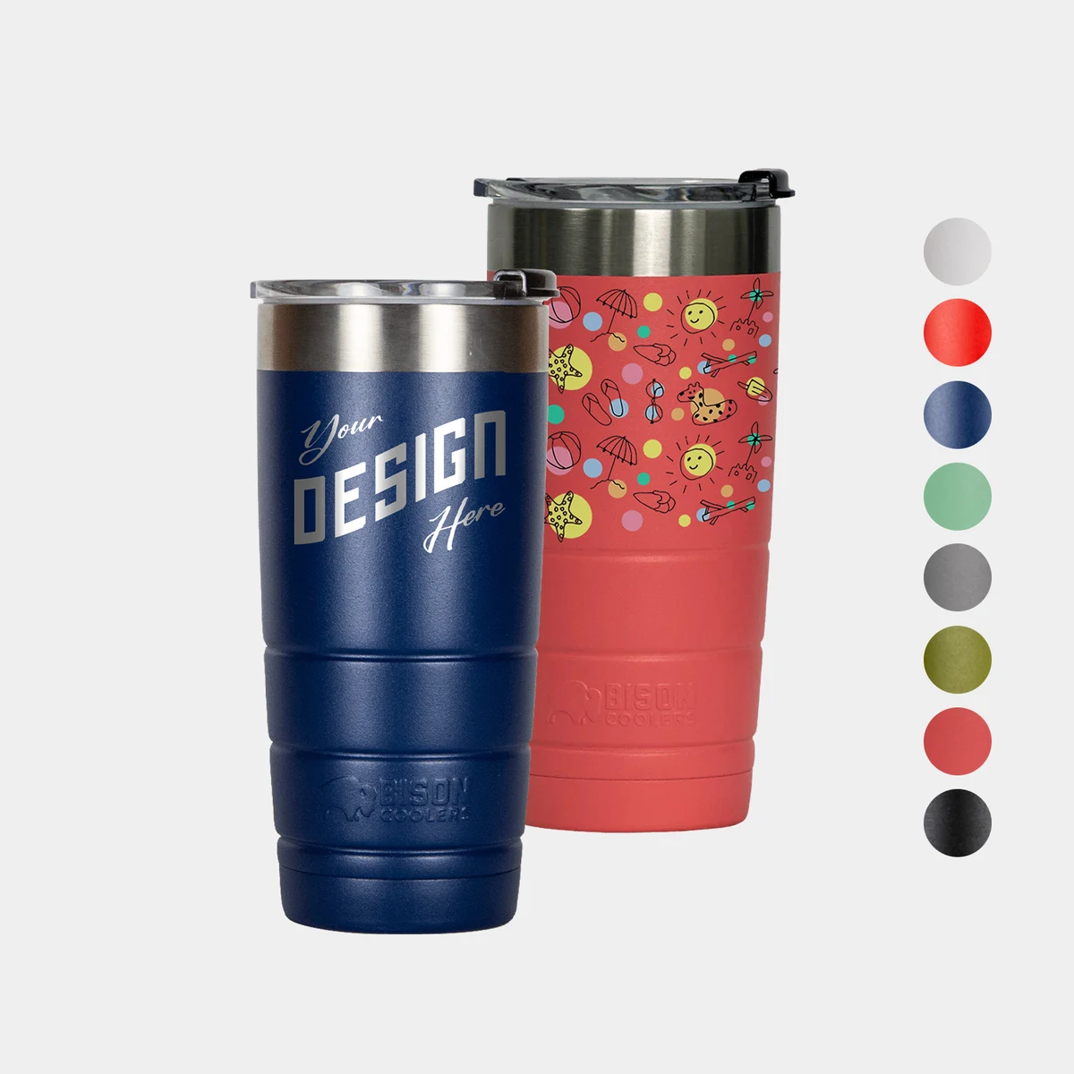 22 oz Bison® Stainless Steel Insulated Leakproof Tumbler 1