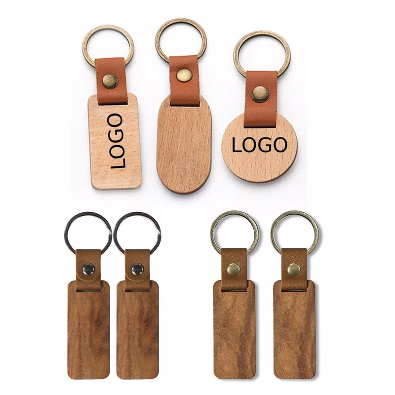Eco Friendly Custom Engraved Wood Keychain