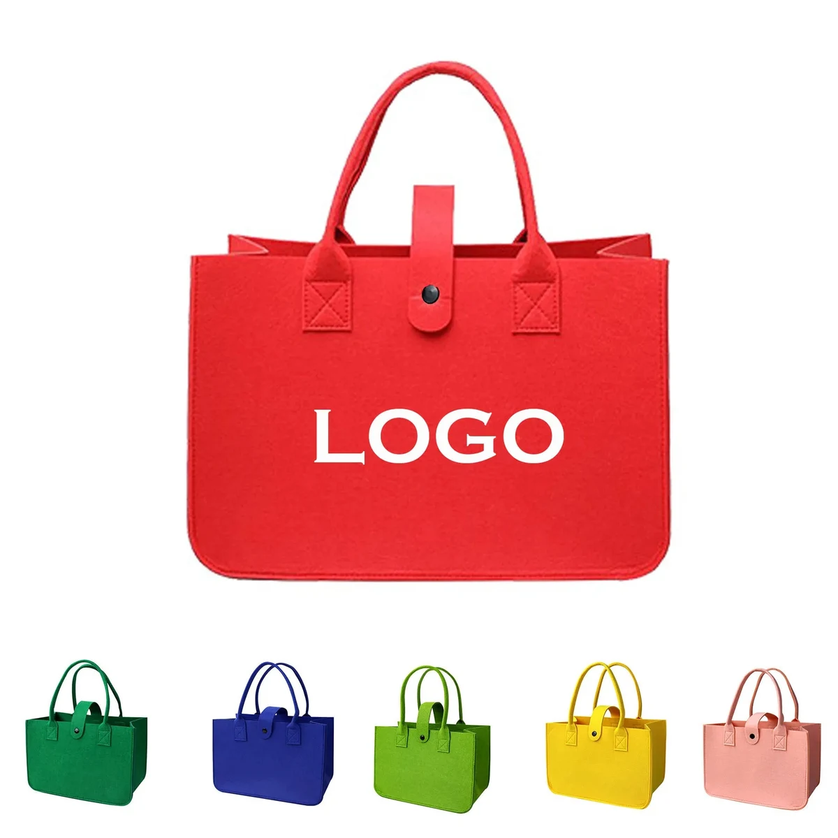 Felt Shopping Bag, custom tote bag with logo imprint 1