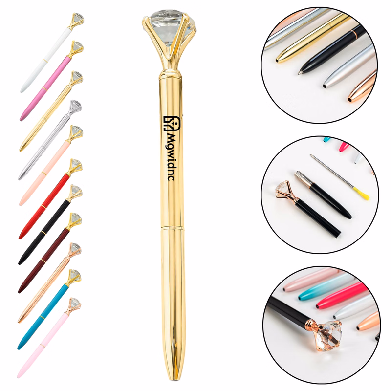 Creative Diamond Plastic Ballpoint Pen - Neutral Ad Gift