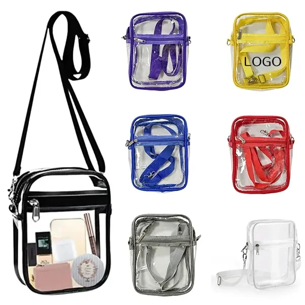 Transparent PVC Crossbody Purse with Clear Shoulder Bag 1