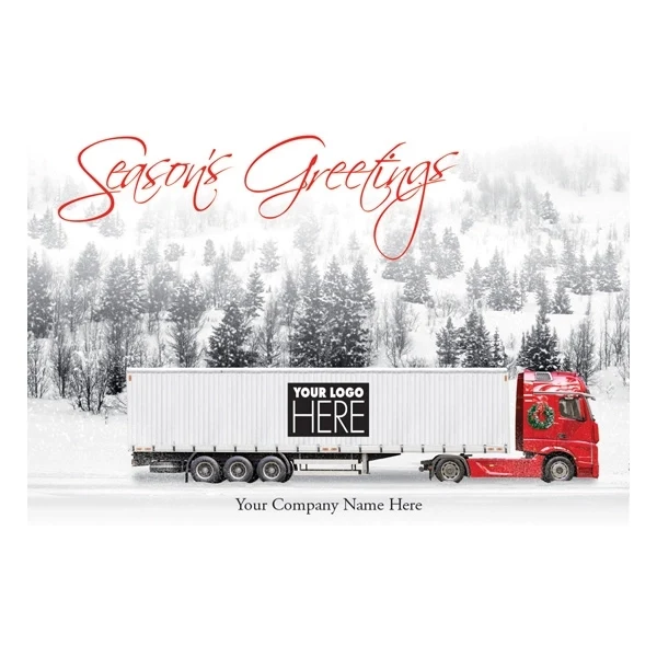 On the Road Transportation Holiday Logo Cards 1