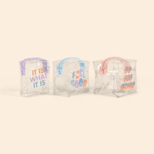 MOD POUCHES SET OF 3 - CLEAR VINYL 1