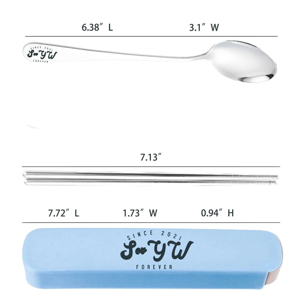 Portable Pull-Out Tableware CutleryTableware 2 Piece 1