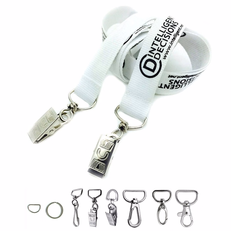 3/4" Preminum Silkscreen Polyester Lanyard w/2 Swivel Hooks