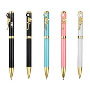 Flower Clip Writing Pen 1