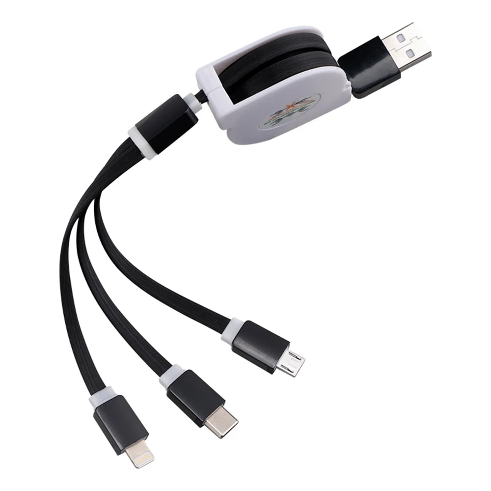 Retractable 3-in-1 Multi Charging Cable 1