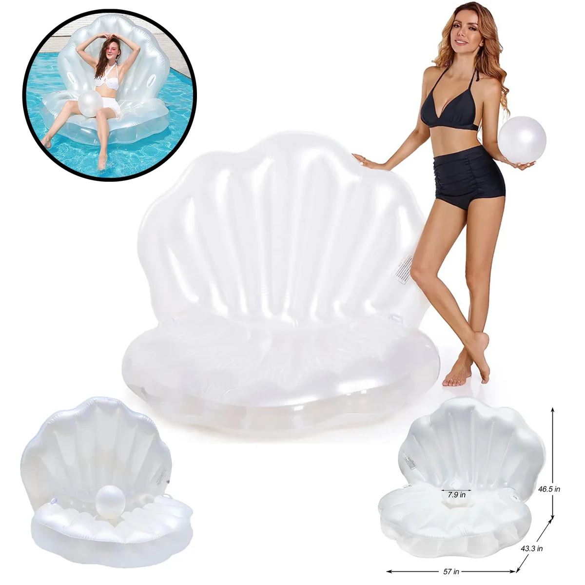 Shell Inflatable Floating Raft 1