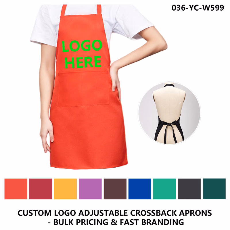Custom Logo Adjustable Kitchen Bib Apron