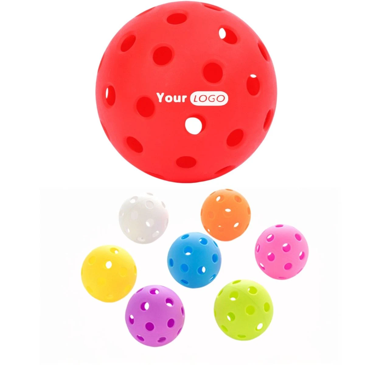 Perforated Hard PE Pickleball Custom Molded 1