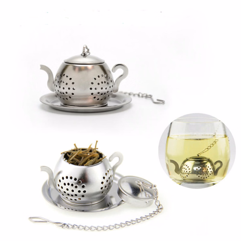 Stainless Steel Teapot Shape Tea Leaf Infuser