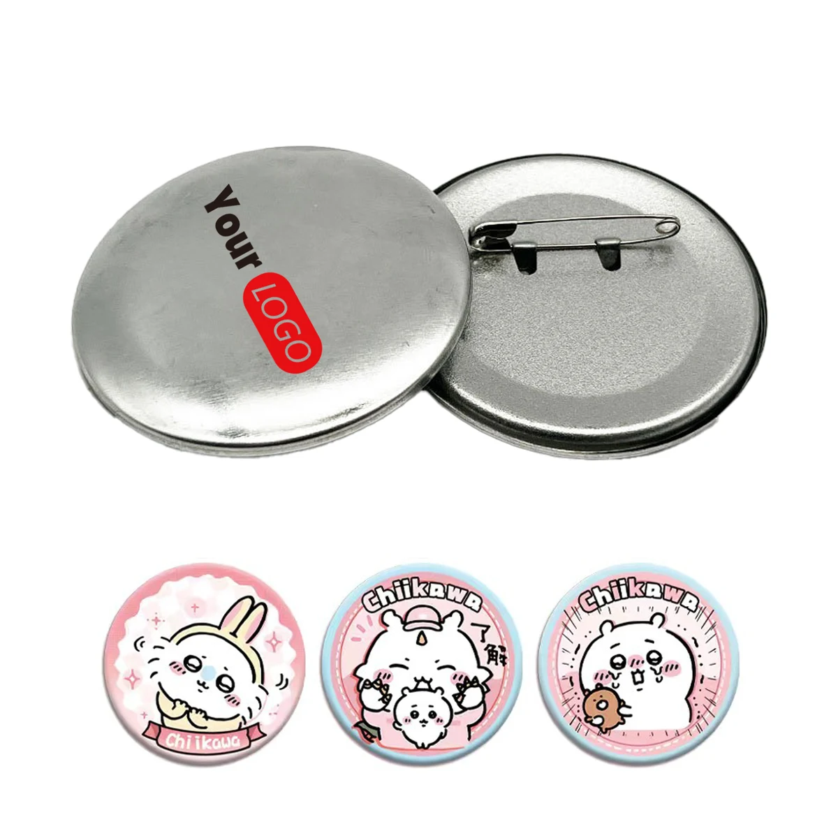 MOQ50 Round Button Pins for Promotions 1