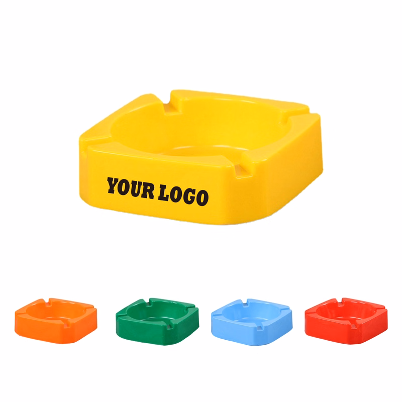 Square Plastic Melamine Cigarette Cigar Ashtray