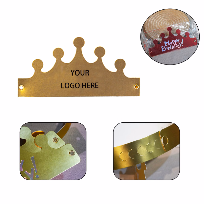 MOQ:500pcs Personalized Birthday Party Crowns