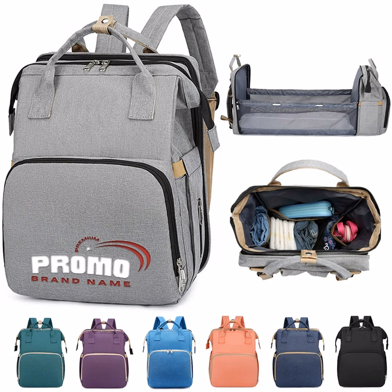 Diaper Bag Backpack Tote W/ Portable Changing Pad&Station