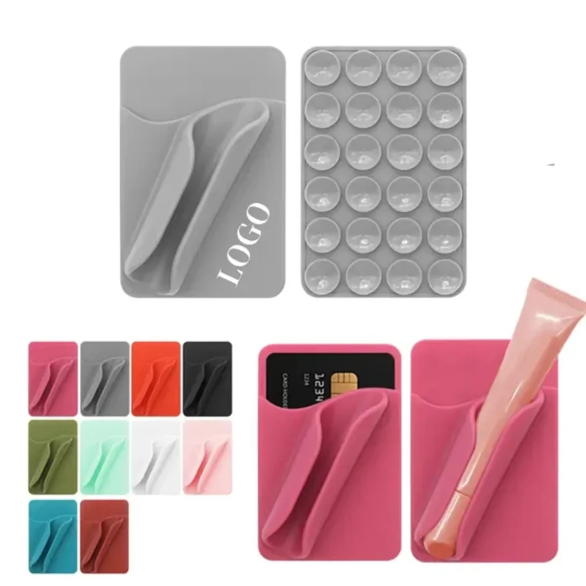 Lip Gloss Adhesive Sleeve Phone Holder 1
